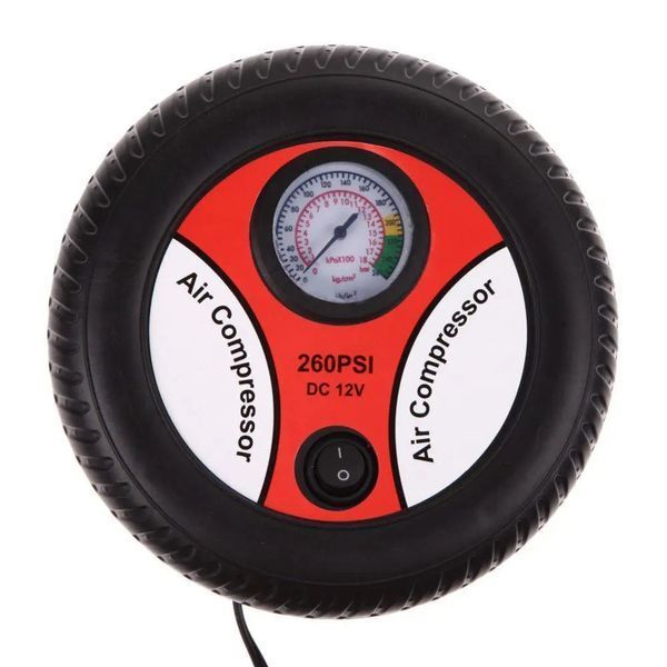 Компрессор Автомобильный AIR COMPRESSOR 260PSI DC-12V красный 00017146 фото