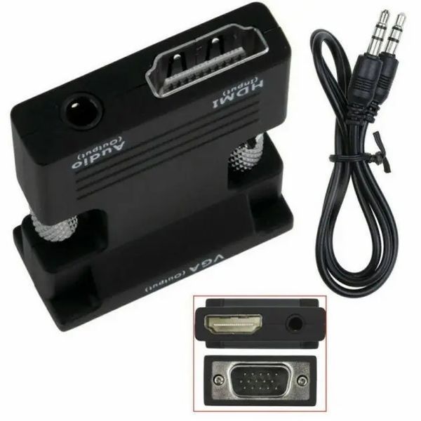 Конвертер с HDMI на VGA OUT Black 00018251 фото