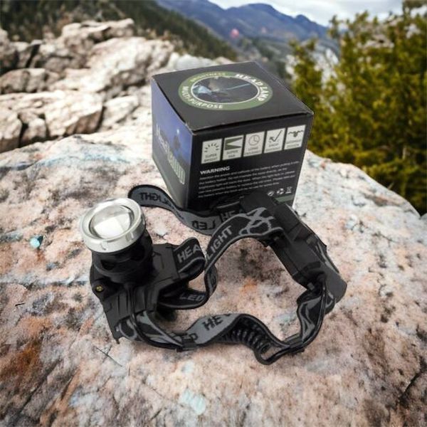 Ліхтарик на голову Bailong BL-8070-P50, LED налобний акумуляторний ліхтар, ліхтар на голову для риболовлі 00022859 фото