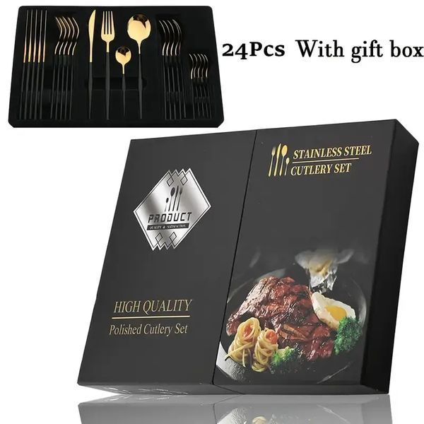 Набор столовых приборов Kitchen Ware 24 шт из нержавеющей стали на 6 персон 00019306 фото