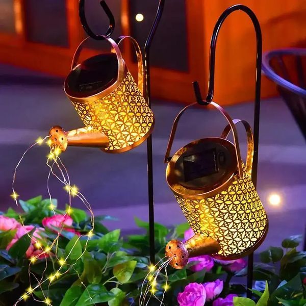 Садовий світильник на сонячній батареї "Лійка" 80см, Fairy lamp / Декоративний LED ліхтар для саду 00023147 фото