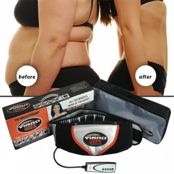 Пояс массажный для похудения с эффектом сауны vibro shape 00015645 фото