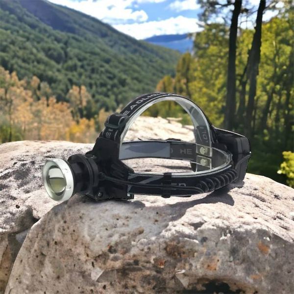 Ліхтарик на голову Bailong BL-8070-P50, LED налобний акумуляторний ліхтар, ліхтар на голову для риболовлі 00022859 фото