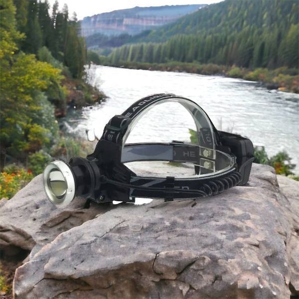 Ліхтарик на голову Bailong BL-8070-P50, LED налобний акумуляторний ліхтар, ліхтар на голову для риболовлі 00022859 фото