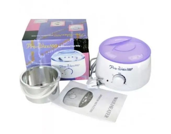 Воскоплав баночный с терморегулятором PRO-WAX 100 для воска в банке, в гранулах, в таблетках 400 мл 00014718 фото