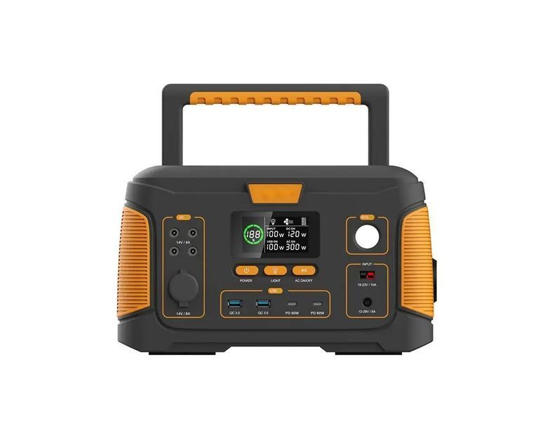 Внешний источник питания WX1437 500W (140 400 мАч), электростанция с выходами USB, Type-C,DC, фонарь 00017404 фото