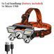 Налобний 5 світлодіодний із вбудованим акумулятором 18650HEAD LIGHT SN27 00023132 фото 2