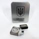 Дуговая электроимпульсная USB зажигалка Украина металлическая коробка HL-447. Цвет: черный 00023027 фото 14