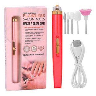 Фрезер для маникюра и педикюра Flawless Salon Nails, машинка для снятия маникюра. Цвет: красный 00015294 фото