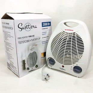 Обогреватель тепловентилятор (дуйка) Suntera FHW-101, Ветродуйка обогреватель, Электрическая дуйка, 2000 w 00012548 фото