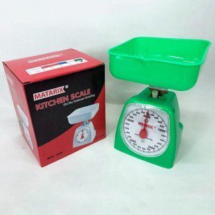 Весы кухонные механические MATARIX MX-405 5 кг, весы для взвешивания продуктов. Цвет: зеленый 00018735 фото
