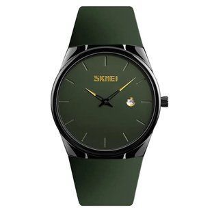 Часы наручные мужские SKMEI 1509AG, мужские круглые наручные часы, Оригинальные мужские часы 00022468 фото