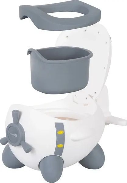 Детский горшок в виде самолета FreeON Plane White-Grey 00015627 фото