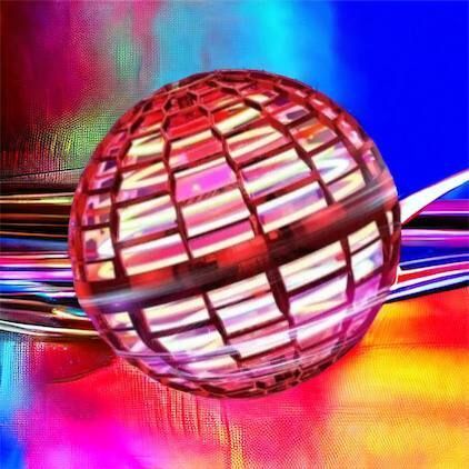 Летающий шар спиннер светящийся FlyNova Pro Gyrosphere игрушка мяч бумеранг, игрушка летающий шар 00015802 фото
