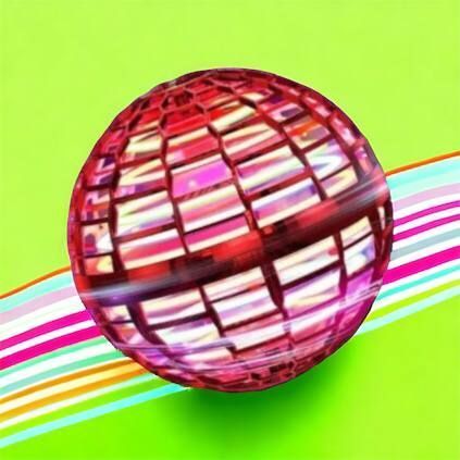Летающий шар спиннер светящийся FlyNova Pro Gyrosphere игрушка мяч бумеранг, игрушка летающий шар 00015802 фото