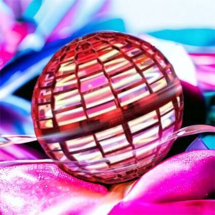 Летающий шар спиннер светящийся FlyNova Pro Gyrosphere игрушка мяч бумеранг, игрушка летающий шар 00015802 фото