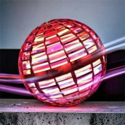 Летающий шар спиннер светящийся FlyNova Pro Gyrosphere игрушка мяч бумеранг, игрушка летающий шар 00015802 фото