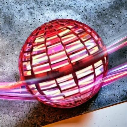 Летающий шар спиннер светящийся FlyNova Pro Gyrosphere игрушка мяч бумеранг, игрушка летающий шар 00015802 фото