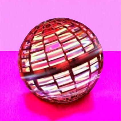 Летающий шар спиннер светящийся FlyNova Pro Gyrosphere игрушка мяч бумеранг, игрушка летающий шар 00015802 фото