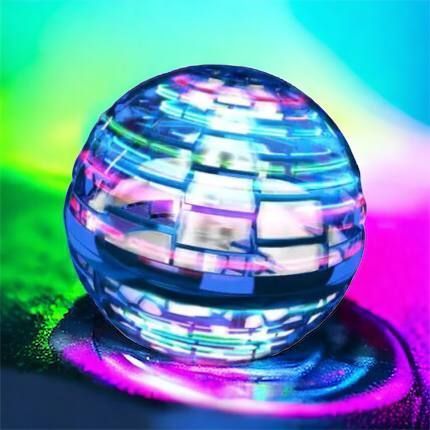 Летающий шар спиннер светящийся FlyNova Pro Gyrosphere игрушка мяч бумеранг, игрушка летающий шар 00015802 фото