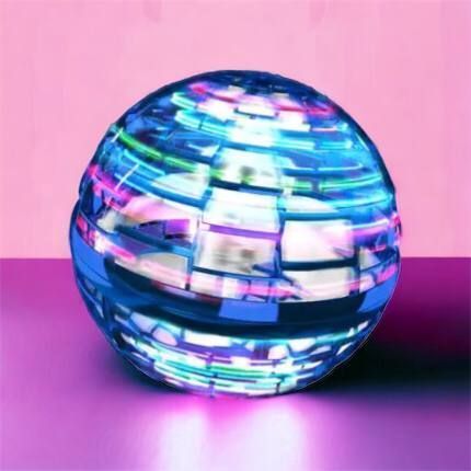 Летающий шар спиннер светящийся FlyNova Pro Gyrosphere игрушка мяч бумеранг, игрушка летающий шар 00015802 фото