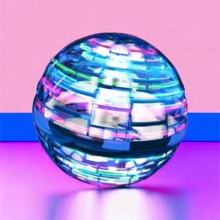 Летающий шар спиннер светящийся FlyNova Pro Gyrosphere игрушка мяч бумеранг, игрушка летающий шар 00015802 фото