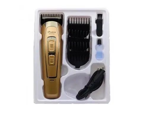 Аккумуляторная машинка для стрижки волос Gemei GM-6115 (3 насадки) 00021268 фото