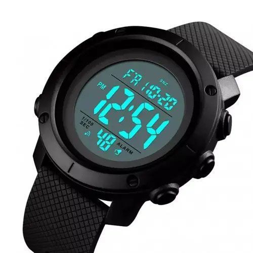 Часы наручные мужские SKMEI 1434BKWT BLACK-WHITE, оригинальные мужские часы. Цвет: черный 00022039 фото