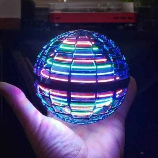Летающий шар спиннер светящийся FlyNova Pro Gyrosphere игрушка мяч бумеранг, игрушка летающий шар 00015802 фото