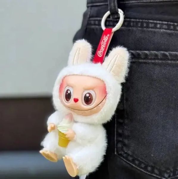Іграшка Лабубу сюрприз м'який брелок Labubu McDonalds Coca-Cola Series для сумки ключів 00016183 фото