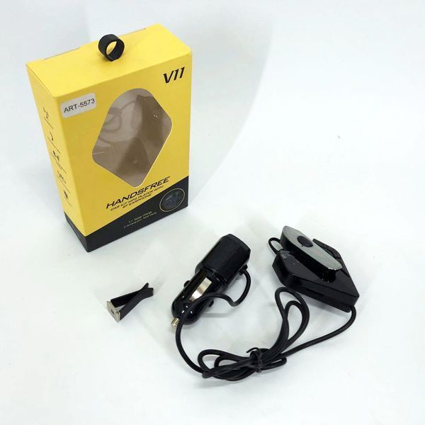 Трансмітер FM V11 BT з Bluetooth гарнітурою модулятор, блютуз фм передавач для автомагнітоли 00016765 фото