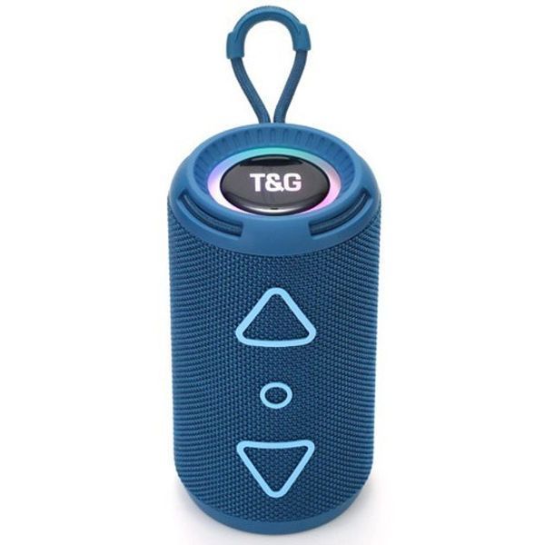 Bluetooth колонка портативна TG656 FM-радіо, потужна переносна акустична колонка. Колір: синій 00017239 фото
