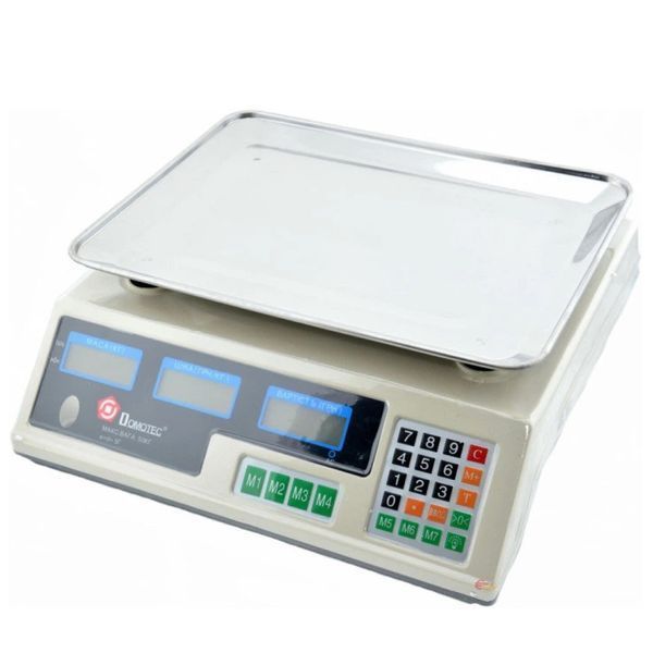 Весы торговые платформа DOMOTEC MS-228 до 50кг аккумулятор 00020083 фото