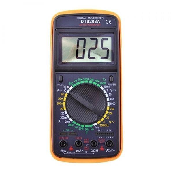 Мультиметр цифровий Digital DT-9208A універсальний, мультиметр для дому, гарний мультиметр 00017265 фото