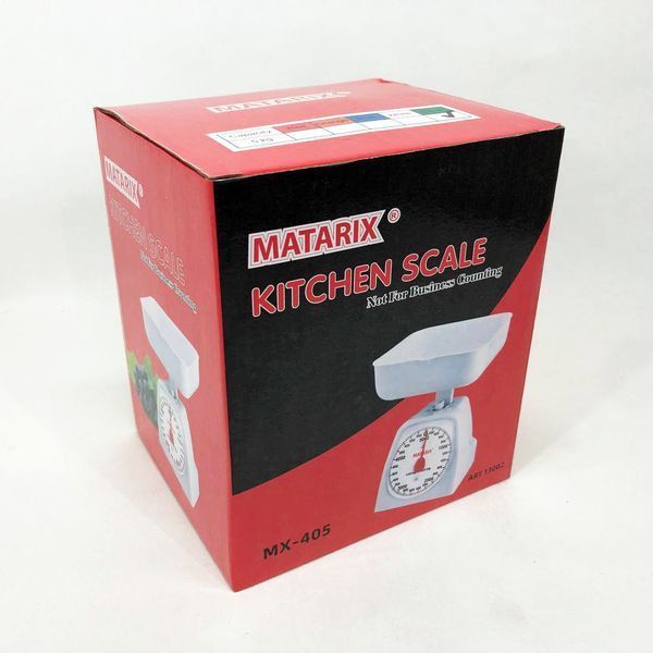 Весы кухонные механические MATARIX MX-405 5 кг, весы для взвешивания продуктов. Цвет: зеленый 00018735 фото