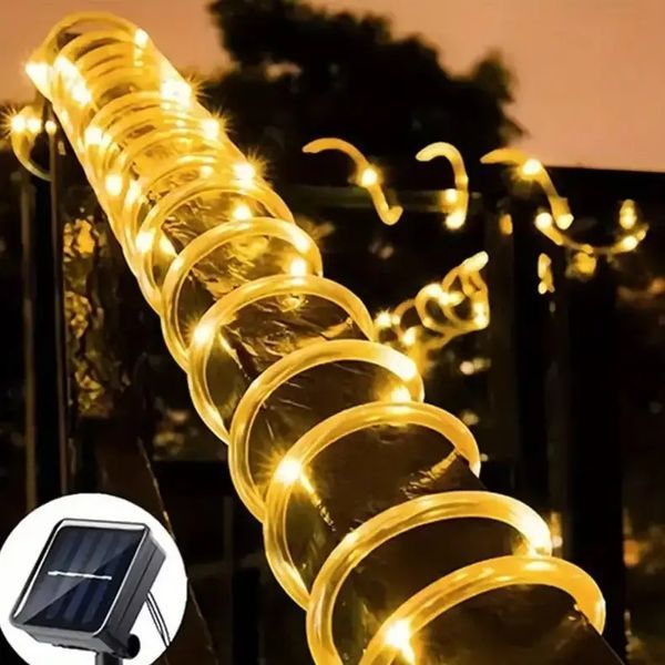 Светодиодная гирлянда "Трубка" 10 м 100 LED, теплый белый 00024631 фото