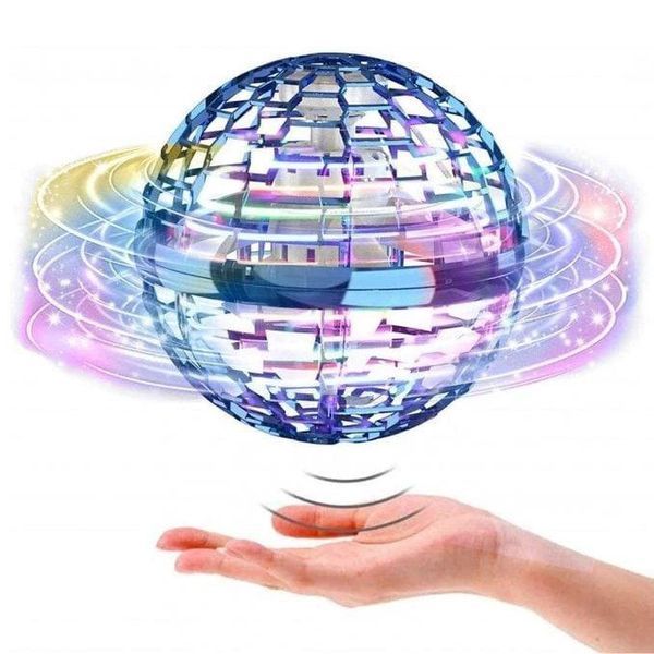 Летающий шар спиннер светящийся FlyNova Pro Gyrosphere игрушка мяч бумеранг, игрушка летающий шар 00015802 фото