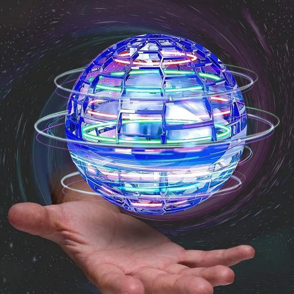 Летающий шар спиннер светящийся FlyNova Pro Gyrosphere игрушка мяч бумеранг, игрушка летающий шар 00015802 фото