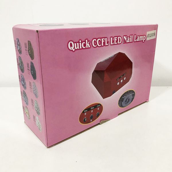 Сушарка для нігтів, лампа для гель лаку UV LAMP CCF+LED, Лампа для манікюру та педикюру. Колір: чорний 00015093 фото