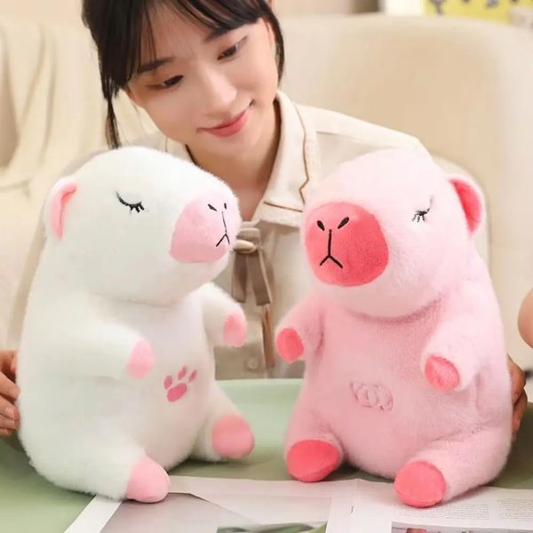 Розовый Интерактивная дышащая Капибара Snuggle Pulse CapyBuddy 30 см мягкая плюшевая игрушка 00015837 фото