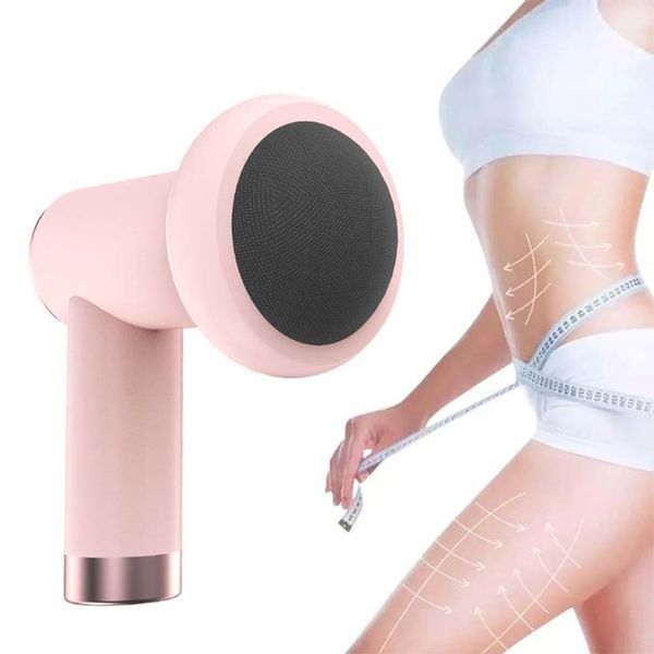 Масажер антицелюлітний для тіла рук та ніг 4 насадки 6 швидкостей Deep Rolling Massager. Колір: рожевий 00014831 фото