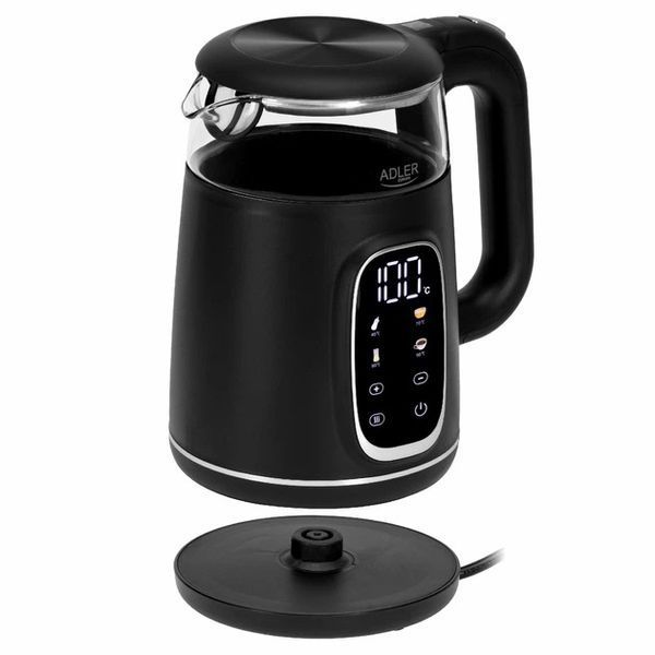 Електрочайник Adler AD 1305 Black Silver 2200Вт 1.7Л 00020202 фото
