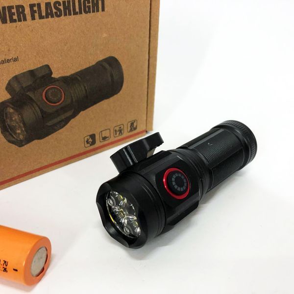 Ручной фонарик W5183-4XHP360, Фонарь ручной мощный, Тактичный фонарь, Карманный мини фонарь 00022951 фото