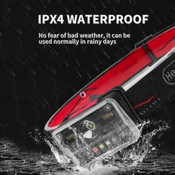 Фонарь налобный M-006-XPG+8SMD+4SMD(white+red+green+blue+UV), Фонарь аккумуляторный для рыбалки 00023493 фото