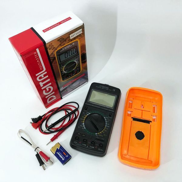 Мультиметр цифровий Digital DT-9208A універсальний, мультиметр для дому, гарний мультиметр 00017265 фото