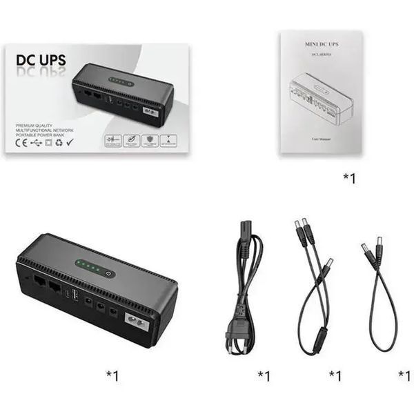 Джерело безперебійного живлення для роутера, 10400mAh / Повербанк для роутера / Безперебійник для роутера 00018127 фото