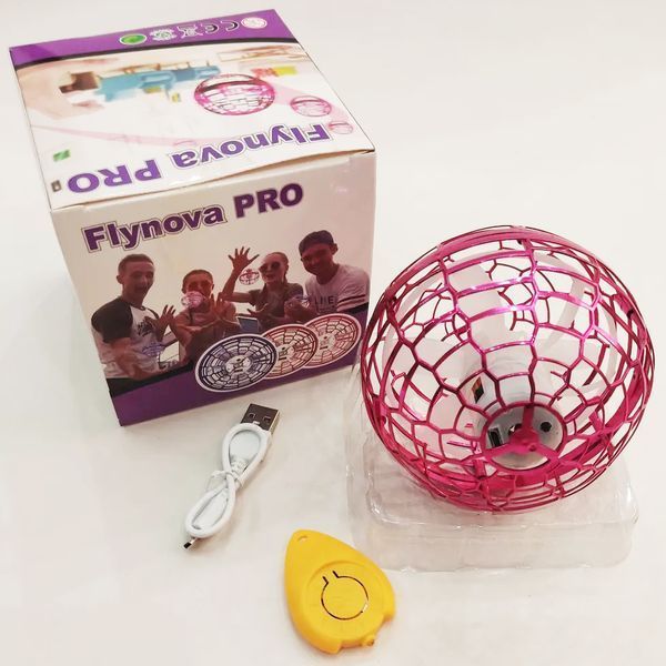 Летающий шар спиннер светящийся FlyNova Pro Gyrosphere игрушка мяч бумеранг, игрушка летающий шар 00015802 фото