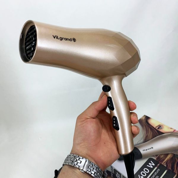 Фен VILGRAND VHD 2424TI. Цвет: бежевый 00014881 фото