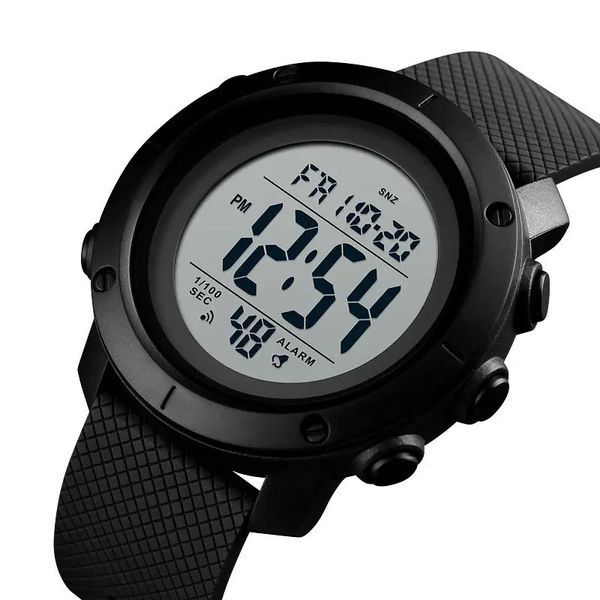 Часы наручные мужские SKMEI 1434BKWT BLACK-WHITE, оригинальные мужские часы. Цвет: черный 00022039 фото