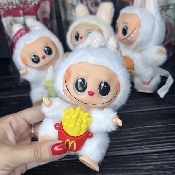 Іграшка Лабубу сюрприз м'який брелок Labubu McDonalds Coca-Cola Series для сумки ключів 00016183 фото